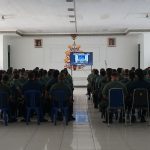 Foto: Suasana pengarahan Pangdam XII/Tpr kepada prajurit dan PNS Kodim 1016/Plk terkait bahaya judi online, Rabu (25/6/2025).