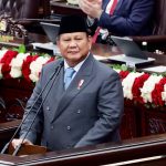 Presiden Prabowo Subianto, saat menyampaikan pidato perdana soal swasembada pangan di Sidang Tahunan MPR-DPR, Jakarta (15/8/2025)